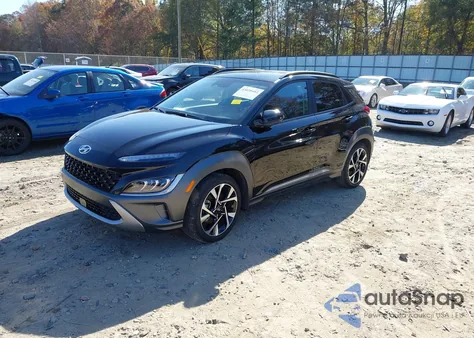 2022 Hyundai Kona Limited z USA, uszkodzony, nr VIN KM8K53A33NU817978